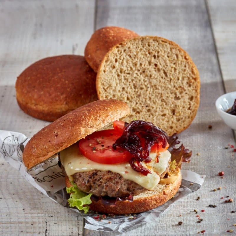 Burger con pan proteico