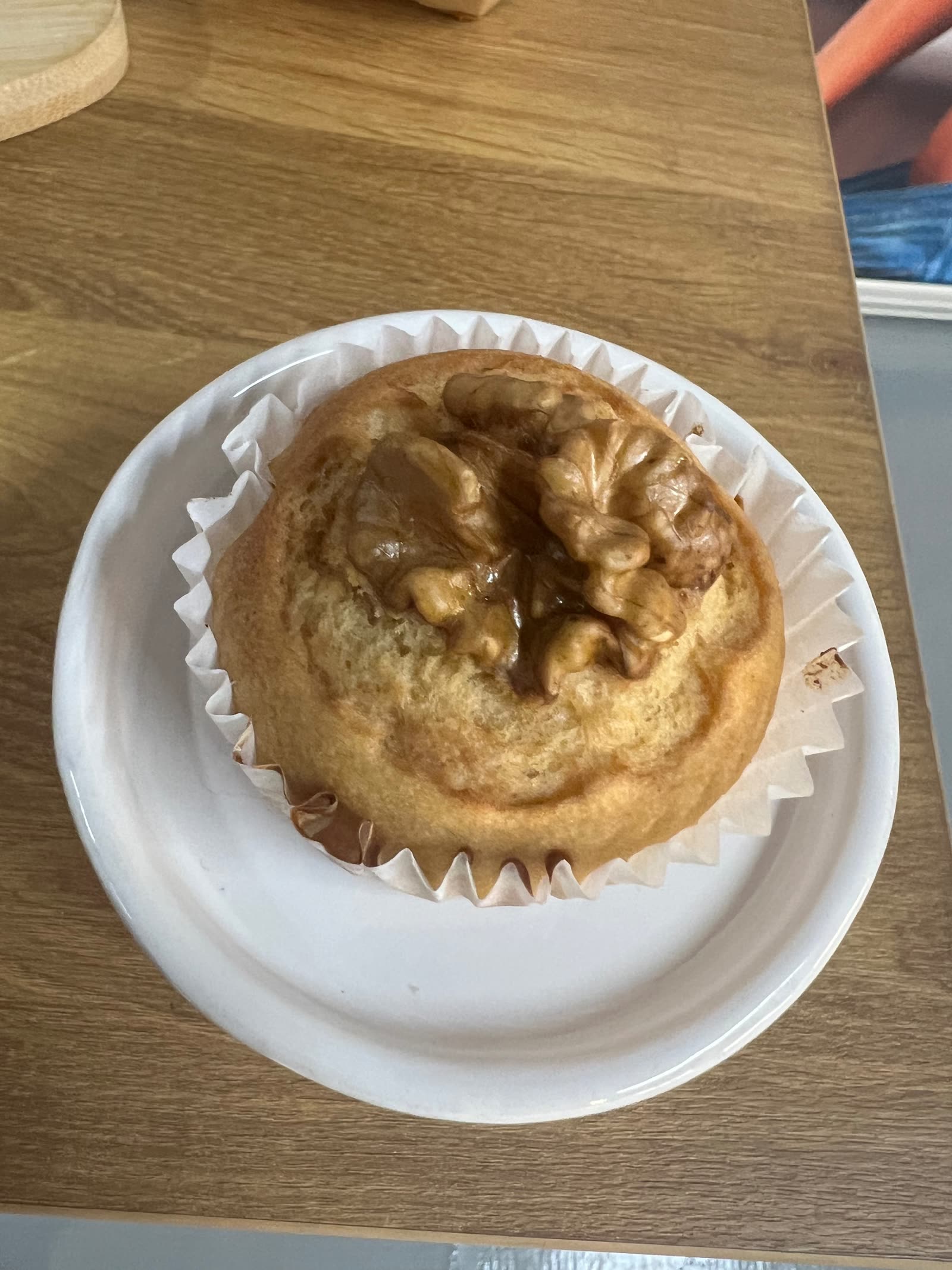 Muffin proteico con nuez