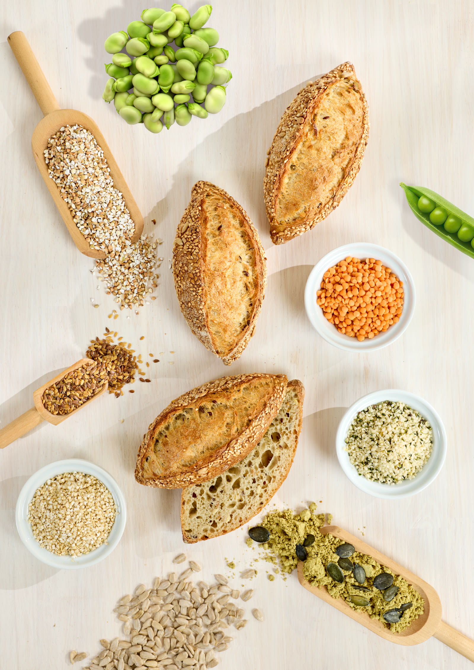 Multiprotein Rolls & Baguettes — ingredientes
